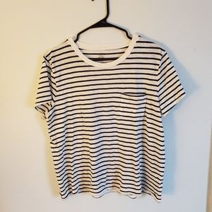 Madewell Tops - Madewell Boxy Stripe Tee Size XL Madewell Tops - Madewell Boxy Stripe Tee Size XL